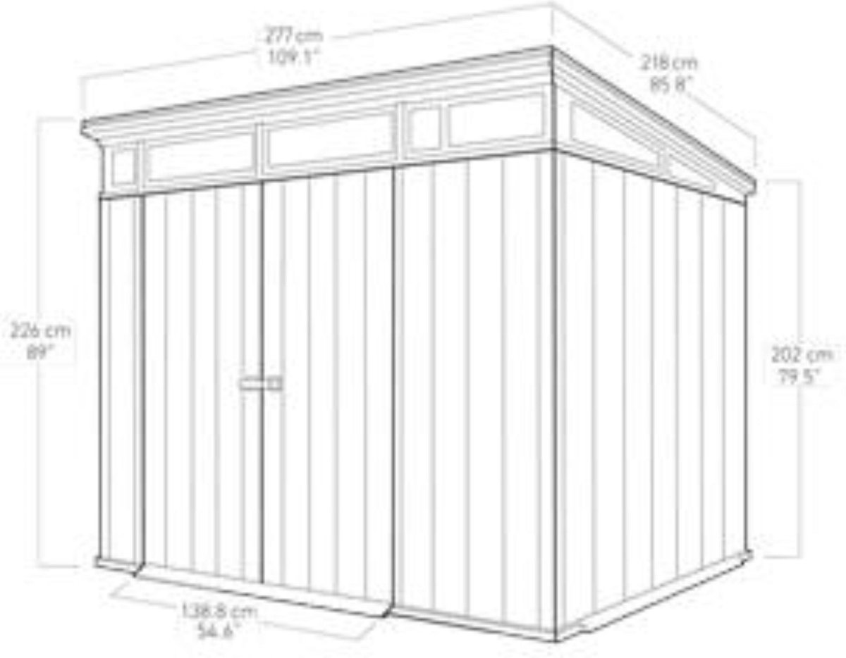 Keter Artisan 97 Tuinhuis - Grijs