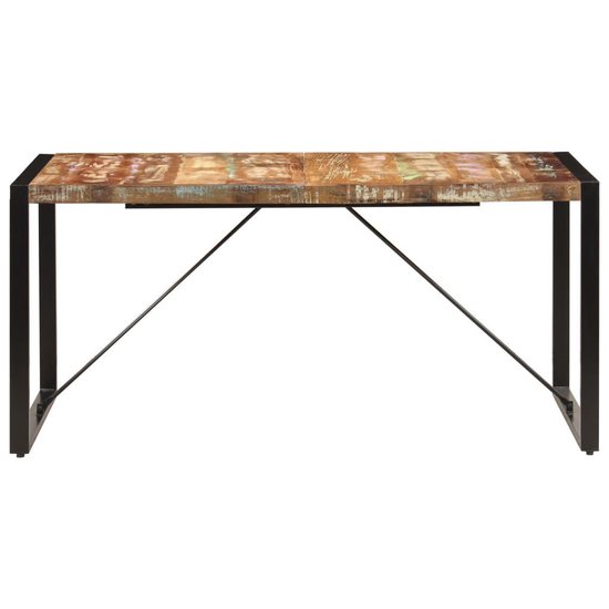 Vidaxl Eettafel 160x80x75 Cm Massief Gerecycled Hout - Bruin