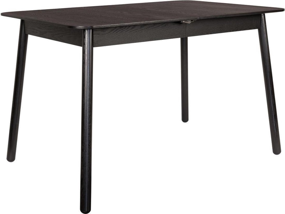Zuiver Glimps Uitschuifbare Eettafel 120/162 x 80 cm - Zwart
