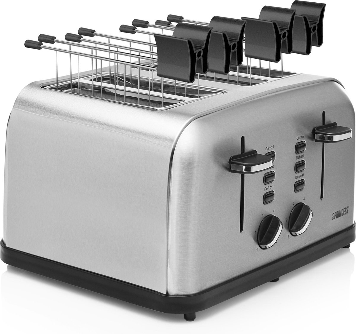 Princess Toaster Steel Style 4 - Grijs