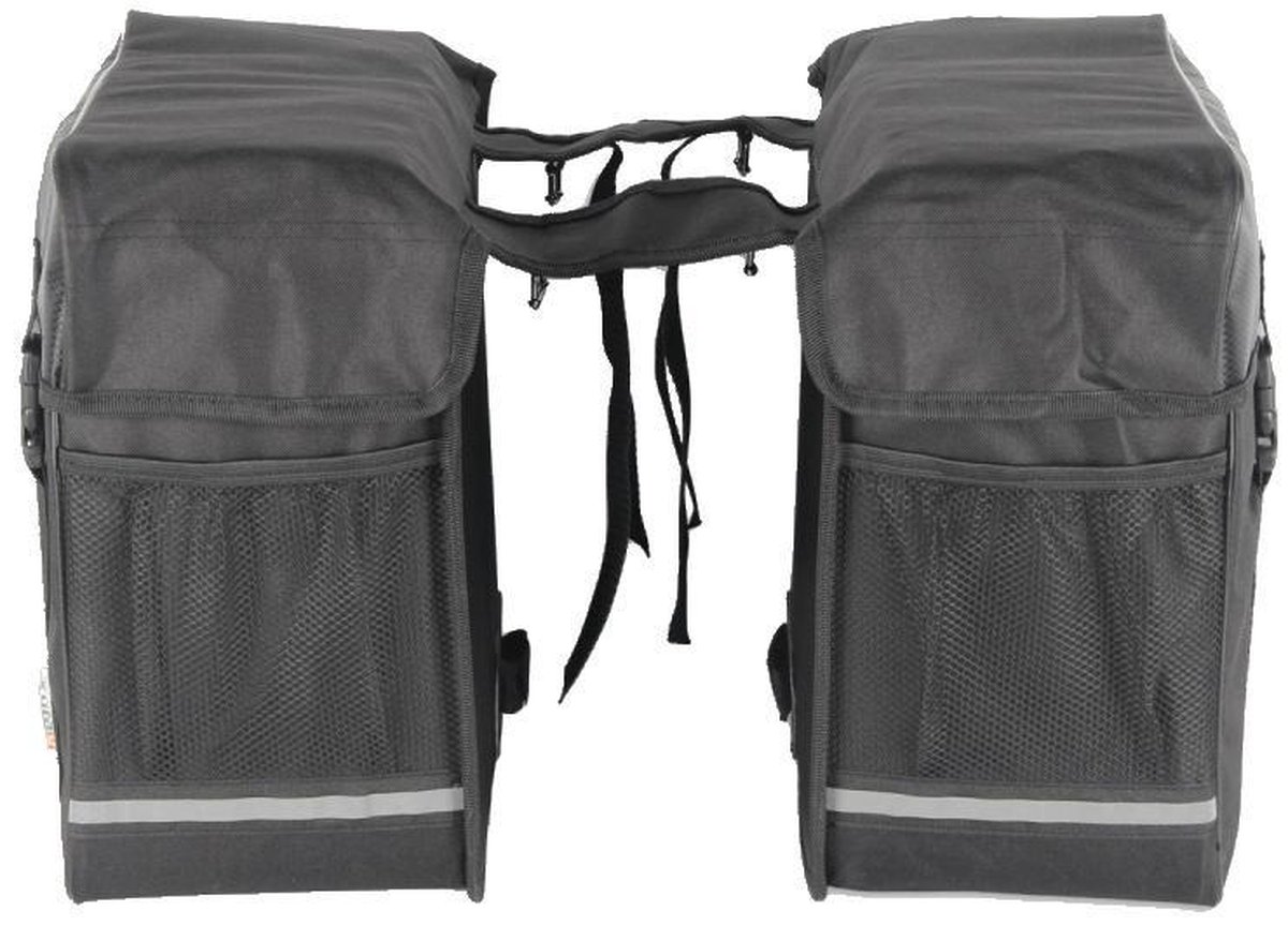 Lynx Dubbele Fietstas 35 Liter - Zwart