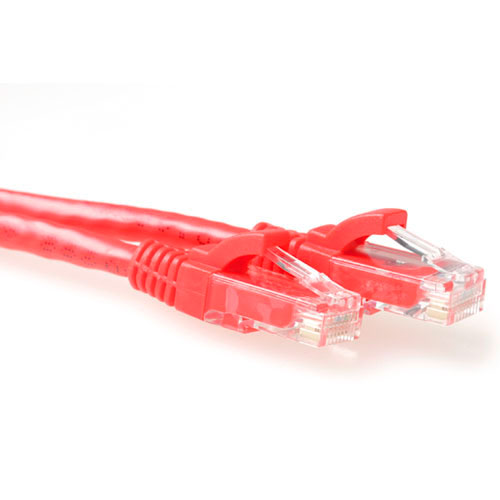 ACT IB2502 U/UTP CAT6A Patchkabel Snagless - 2 meter - Rood