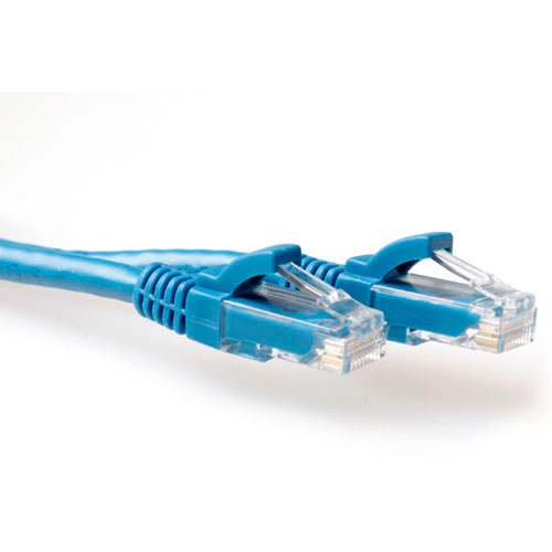 ACT IB2601 U/UTP CAT6A Patchkabel Snagless - 1 meter - Blauw