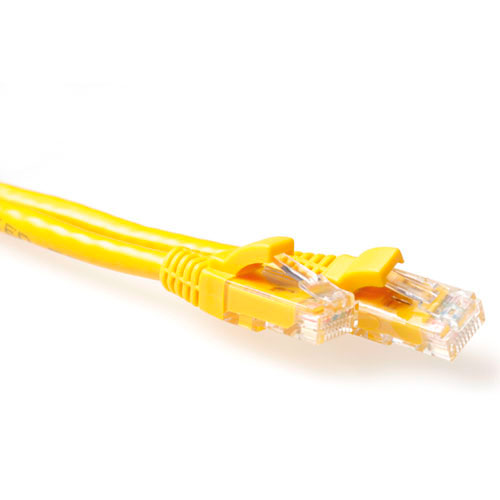 ACT IB2802 U/UTP CAT6A Patchkabel Snagless - 2 meter - Geel