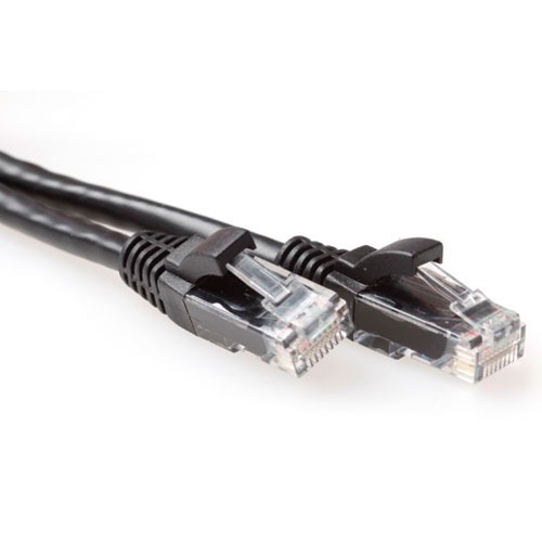 ACT IB2902 U/UTP CAT6A Patchkabel Snagless - 2 meter - Zwart