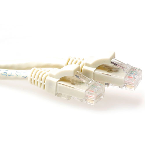 ACT IB3203 U/UTP CAT6A Patchkabel Snagless Ivoor - 3 meter