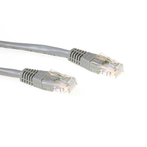 ACT IB8002 U/UTP CAT6 Patchkabel - 2 meter - Grijs