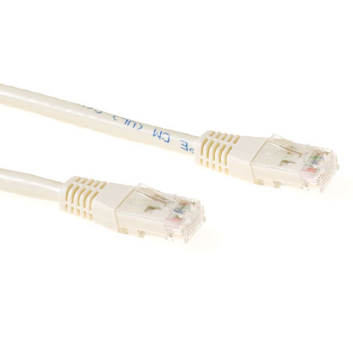 ACT IB8430 U/UTP CAT6 Patchkabel Ivoor - 30 meter