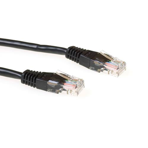 ACT IB8903 U/UTP CAT6 Patchkabel - 3 meter - Zwart