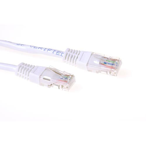 ACT IB9300 U/UTP CAT6A Patchkabel - 50 cm - Wit