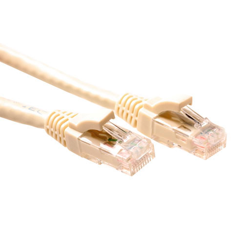 ACT IK8451 U/UTP CAT6 Patchkabel Ivoor -1,5 meter