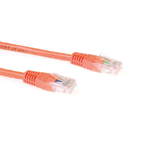 ACT IB4300 U/UTP CAT6A Patchkabel - 50 cm - Oranje