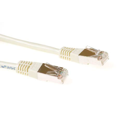 ACT IB7215 F/UTP CAT5E Patchkabel Ivoor - 15 meter