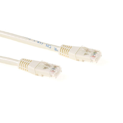 ACT IB8407 U/UTP CAT6 Patchkabel Ivoor - 7 meter