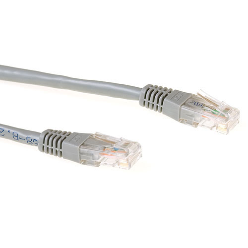 ACT IB9003 LSZH U/UTP CAT6 Patchkabel - 3 meter - Grijs