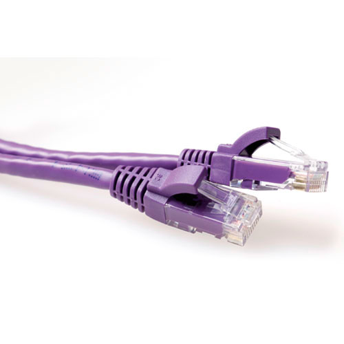 ACT IB2300 U/UTP CAT6A Patchkabel Snagless - 50 cm - Paars