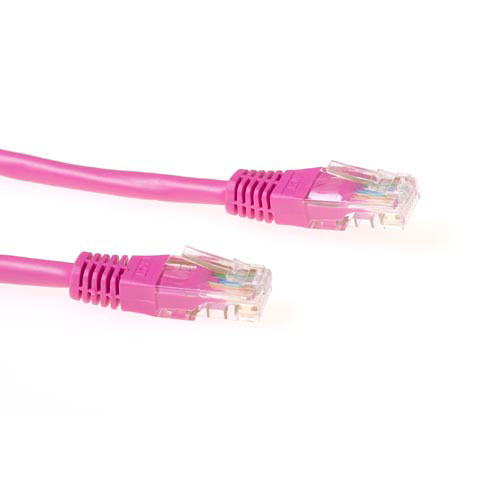 ACT IB1810 U/UTP CAT6 Patchkabel - 10 meter - Roze