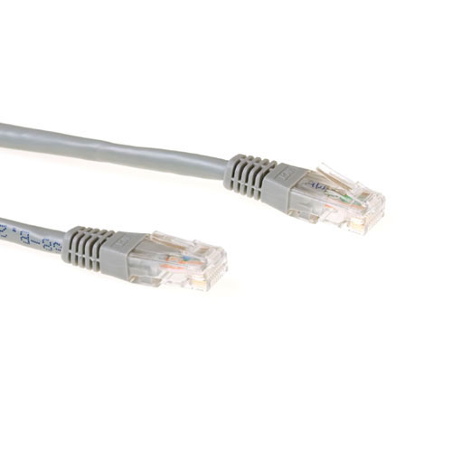 ACT IB3405 U/UTP CAT6A Patchkabel - 5 meter - Grijs