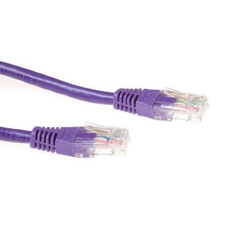 ACT IB6605 U/UTP CAT6A Patchkabel - 5 meter - Paars