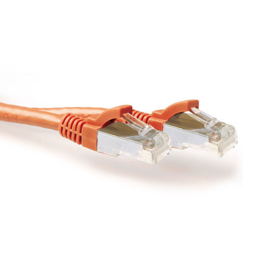 ACT FB7100 LSZH SFTP CAT6A Patchkabel Snagless - 50 cm - Oranje