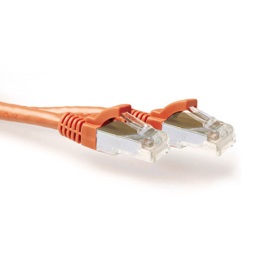ACT FB7115 LSZH SFTP CAT6A Patchkabel Snagless - 15 meter - Oranje