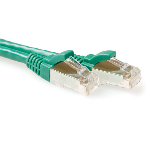 ACT FB7700 CAT6A S/FTP LSZH Patchkabel Snagless 50 cm - Groen