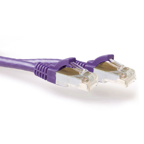 ACT FB8730 LSZH SFTP CAT6A Patchkabel Snagless - 30 meter - Paars