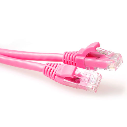 ACT IS1820 U/UTP CAT6 Patchkabel Snagless - 20 meter - Roze