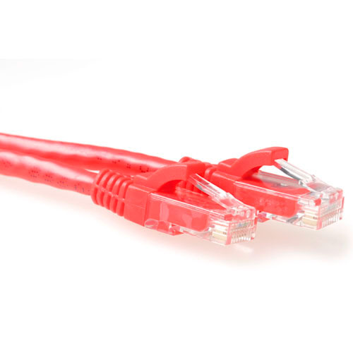 ACT IS8551 U/UTP CAT6 Patchkabel Snagless - 1,5 meter - Rood