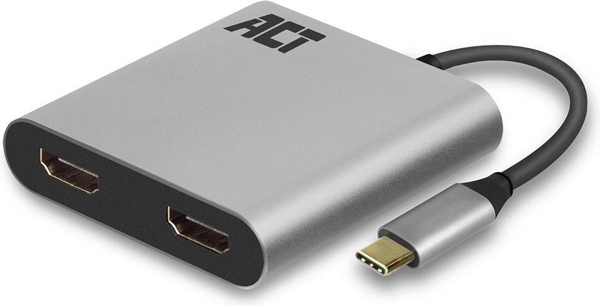 ACT USB-C naar Dual HDMI 4K Hub