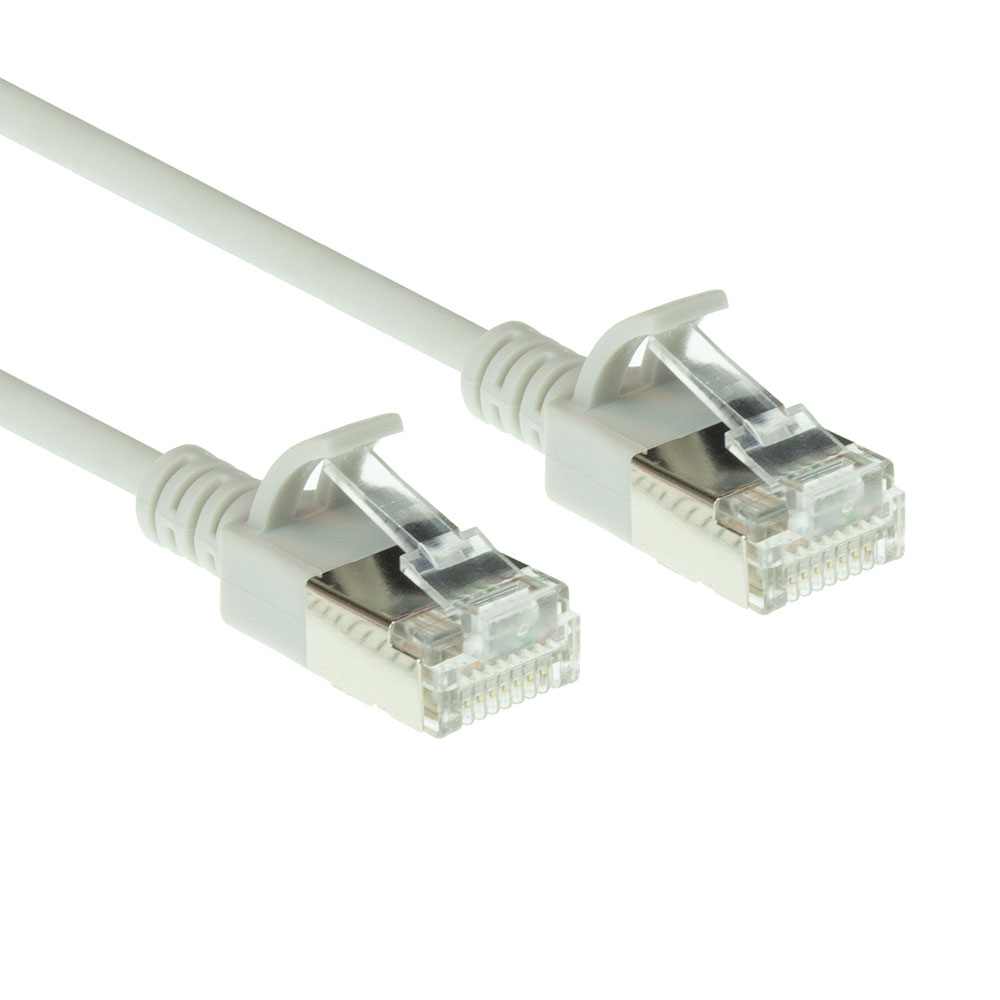 ACT DC7003 CAT6A U/FTP LSZH Datacenter Slimline Patchkabel - 3 meter - Grijs