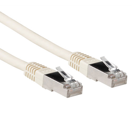 ACT IB3620 LSZH SFTP CAT6A Patchkabel Ivoor - 20 meter