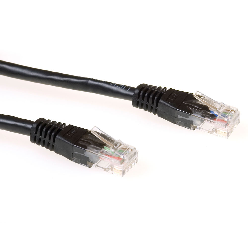 ACT IB8952 U/UTP CAT6 Patchkabel - 25 cm - Zwart