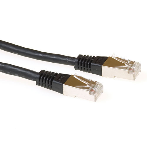 ACT IB9200 LSZH SFTP CAT6A Patchkabel - 50 cm - Zwart