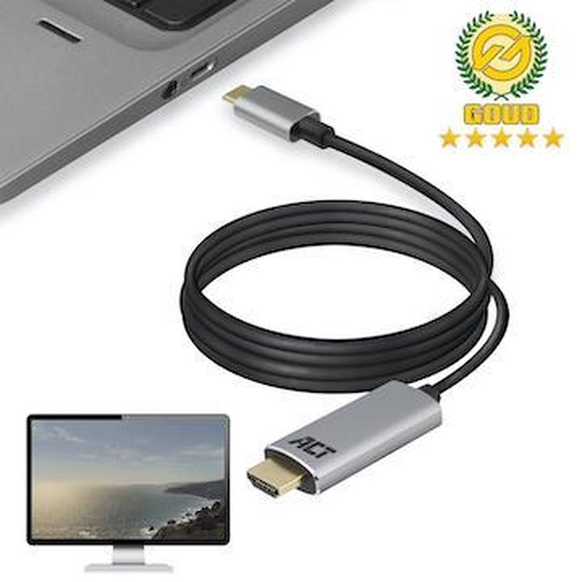 ACT USB-C naar HDMI kabel 1,8m