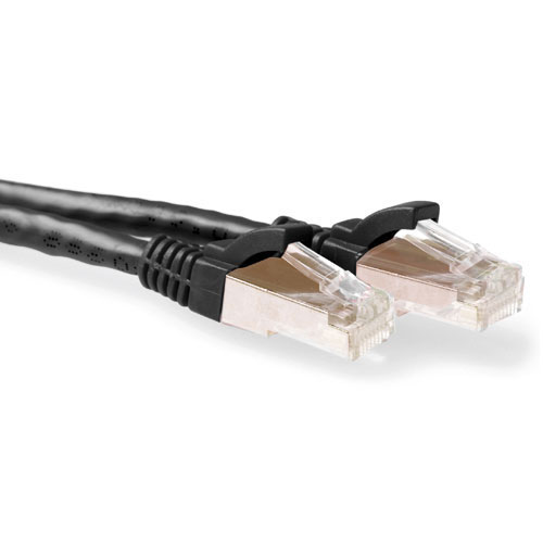 ACT FB7910 CAT6A S/FTP LSZH Patchkabel Snagless 10 meter - Zwart