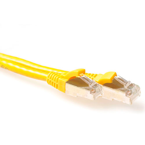 ACT FB6851 SFTP CAT6A Patchkabel Snagless - 1,5 meter - Geel