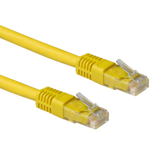 ACT IB1900 LSZH U/UTP CAT6A patchkabel - 50 cm - Geel