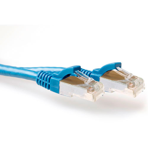 ACT FB6600 SFTP CAT6A Patchkabel Snagless - 50 cm - Blauw