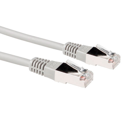 ACT FB2051 LSZH F/UTP CAT5E Patchkabel - 1,5 meter - Grijs