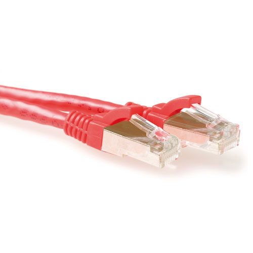 ACT FB7515 CAT6A S/FTP LSZH Patchkabel Snagless - 15 meter - Rood