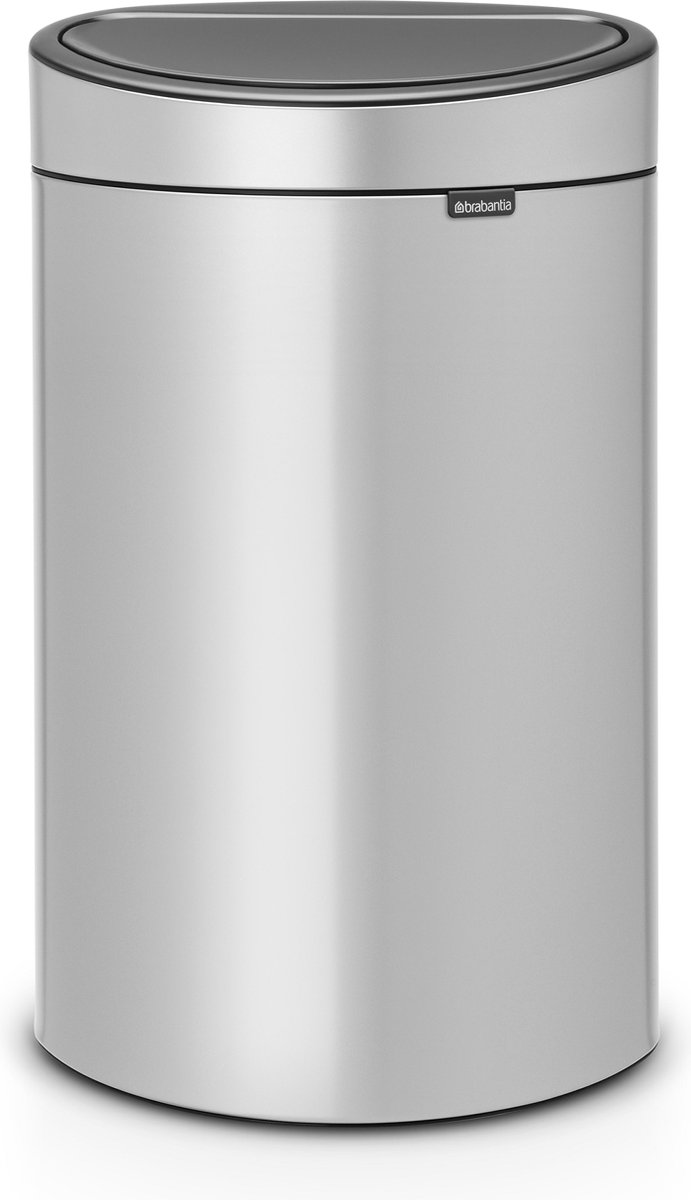 Brabantia Touch Bin 40 Liter Metallic Grey - Grijs