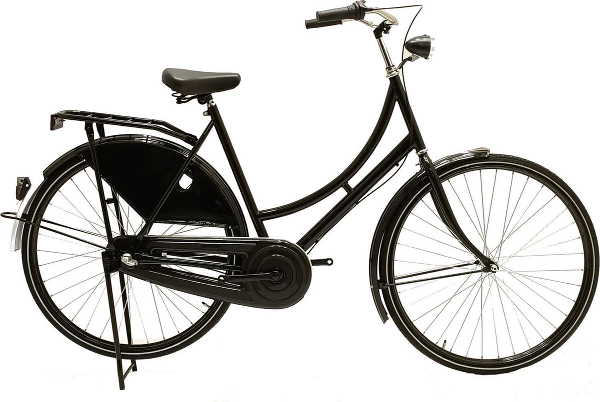 Avalon Classic De Luxe 28 Inch 50 Cm Dames 3v Terugtraprem - Zwart