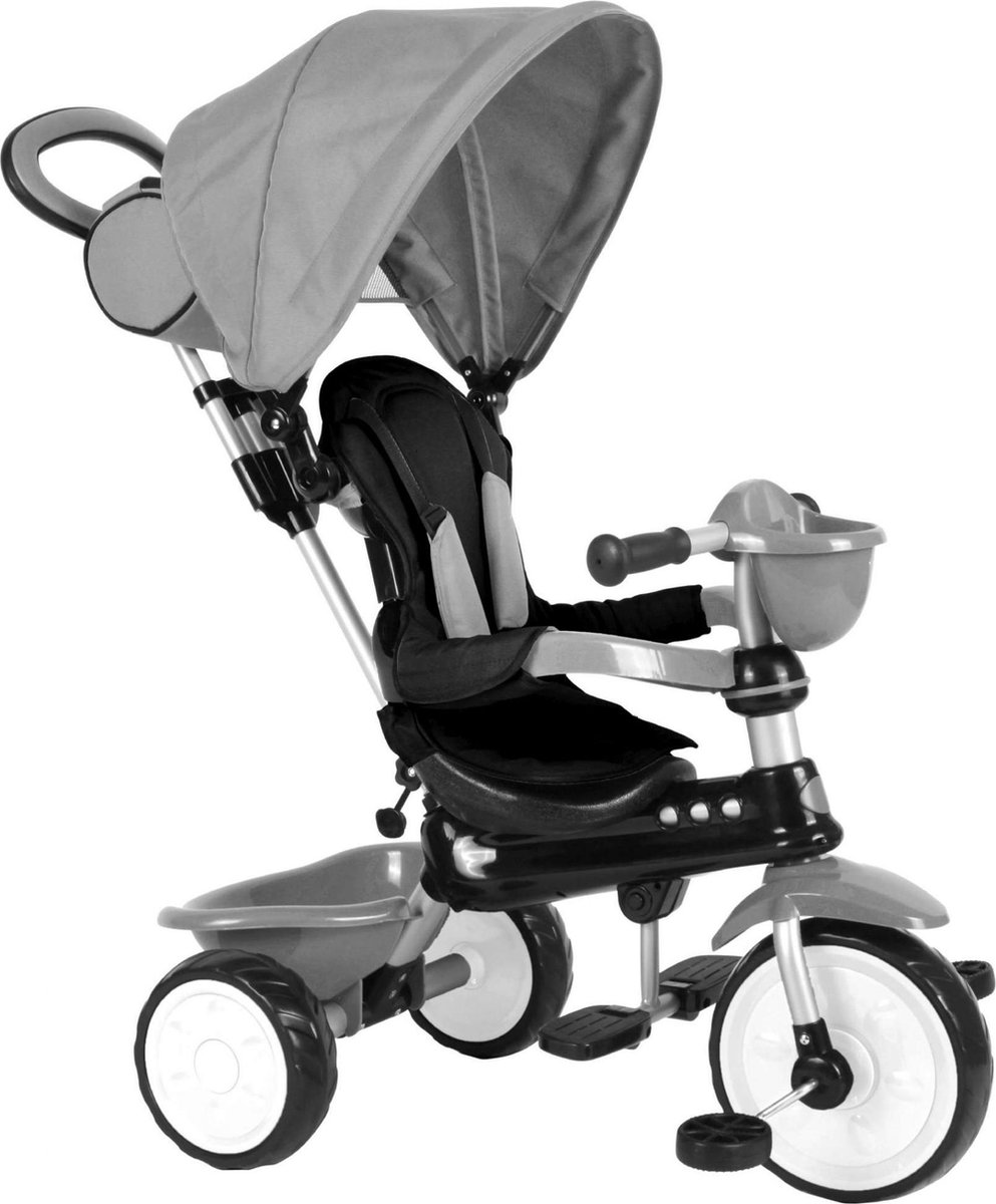 Qplay Qplay Driewieler Comfort 4 In 1 - Grijs