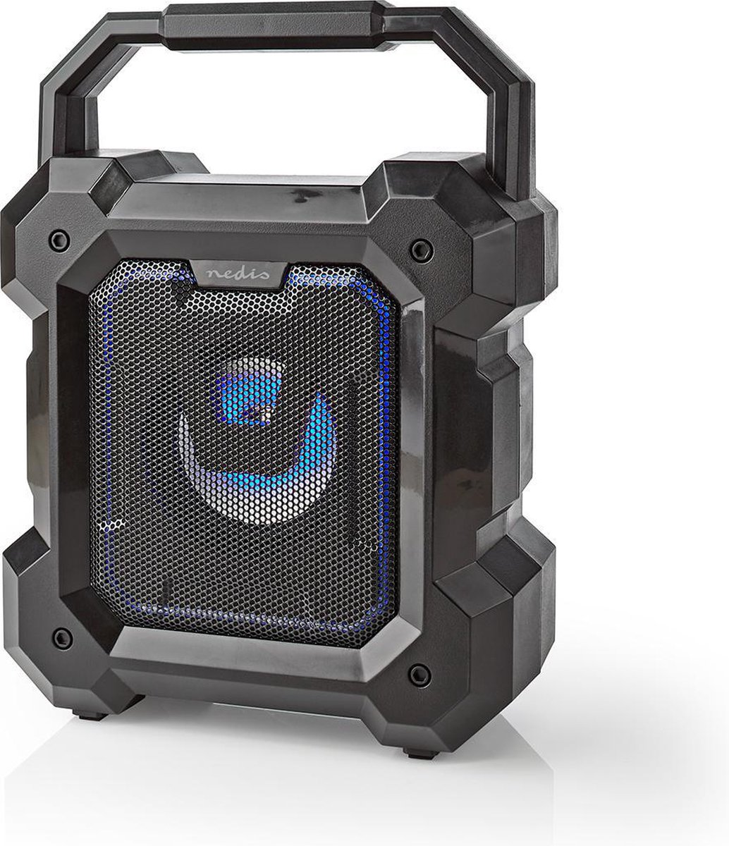 Nedis Bluetooth® speaker | 5.1 W | 13 uur speeltijd | LED-lamp | - Zwart