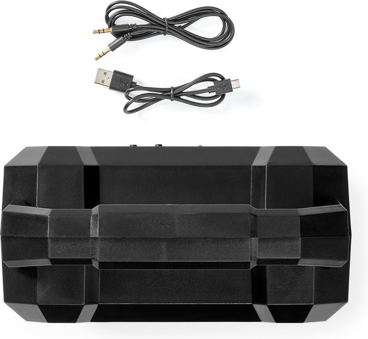 Nedis Bluetooth® speaker | 5.1 W | 13 uur speeltijd | LED-lamp | - Zwart
