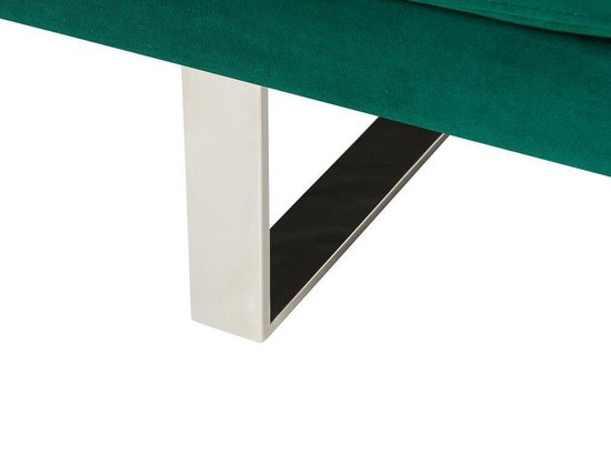 Beliani York Slaapbank Fluweel 105 X 190 Cm - Groen