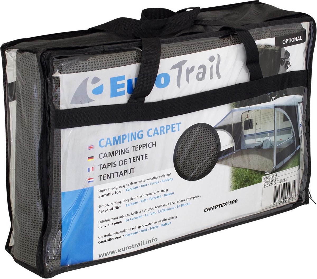 Eurotrail Tenttapijt 350x500 - Blauw