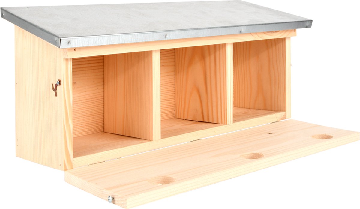 Esschert Design Mussenvilla horizontaal l16b8h20cm - Bruin