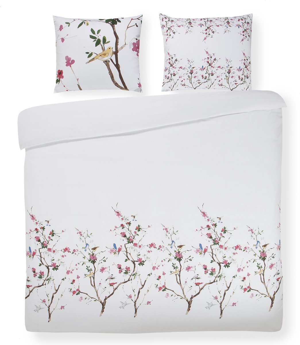 Papillon Naomi Dekbedovertrek - 100% Katoen-satijn - 1-persoons (140x200/220 Cm + 1 Sloop) - 1 Stuk (60x70 Cm) - Multi